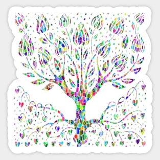 Multi-coloured Tree Sticker